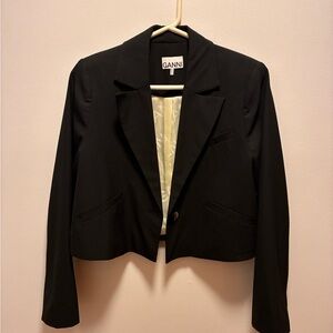 Ganni Classic Black Blazer